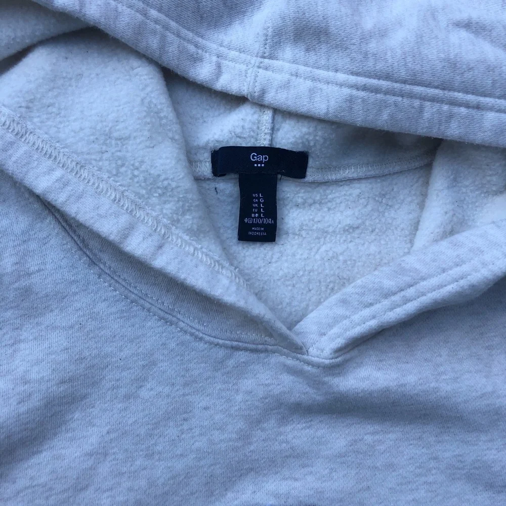 Gap hoodie unisex off white kids pullover Sz L
